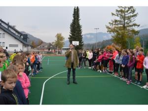 Slovesnost ob zaključku obnove športnega igrišča pri OŠ Josipa Vandota v Kranjski Gori 13